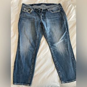 Vigoss plus size 22 ankle crop jeans